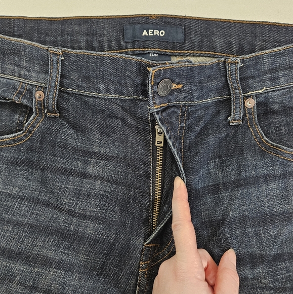 Aeropostale slim fit jeans men's size 36/32 - Picture 10 of 16